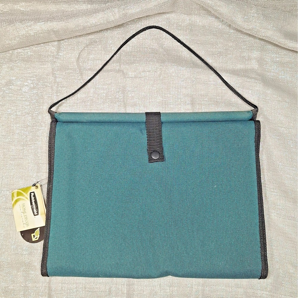 Rubbermaid Home Decor Naturals 32" Hanging Organizer Mesh Storage Green Vintage